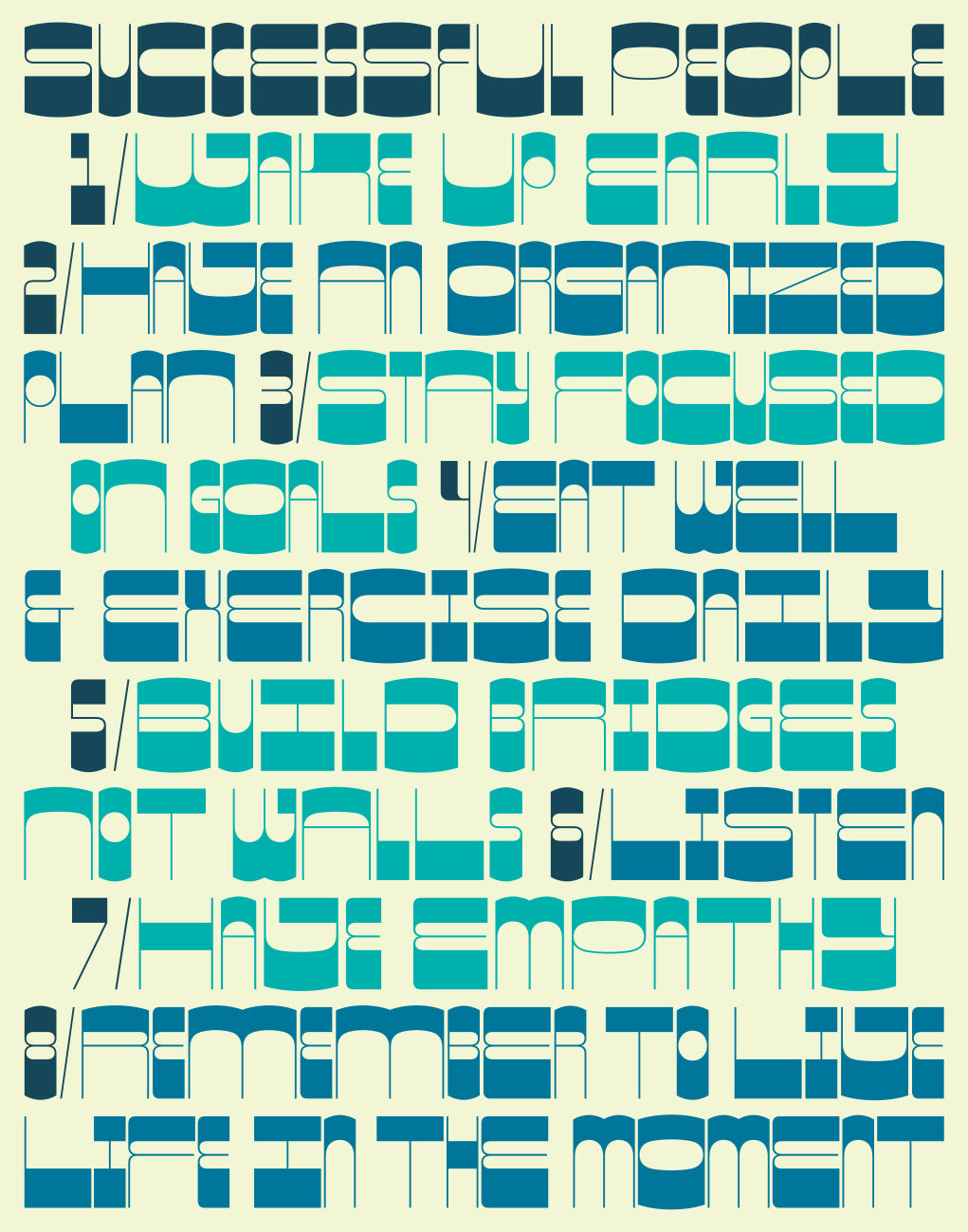 POSTER - SUCCESSFUL PEOPLE 1 of 15 limited series from the Derwyn Goodal Exhibition November 2026