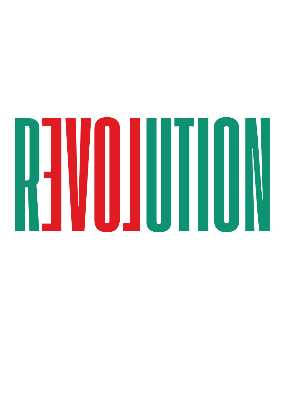 POSTER - REVOLUTION LOVE 1 of 15 limited series from the Derwyn Goodal Exhibition November 2026